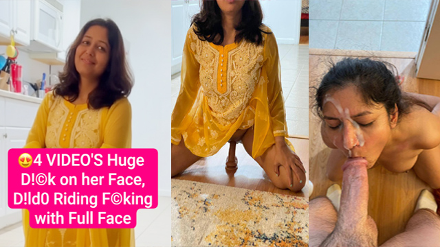 Desi Bhabhi Face Dick – Huge Dildo Riding Hard