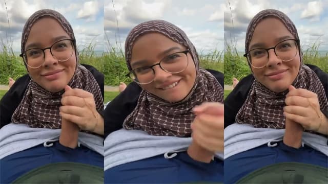 Hijabi Babe Park – Sucking Big Cock Hard Fuck Viral