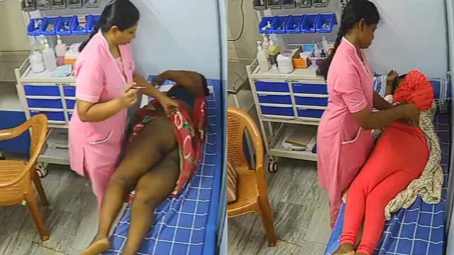 Tamil Aunty In Clinic Room Inject On Big Ass CCTV Viral
