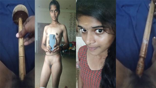 Tamil Teen Babe Bj & Sex Pussy Stick And A Brush