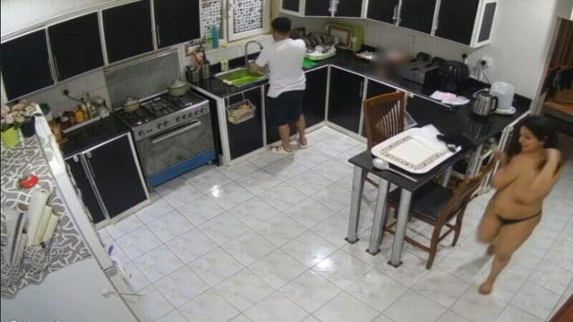 Bhabhi Naked Kitchen Husband Caught On CCTV Cam